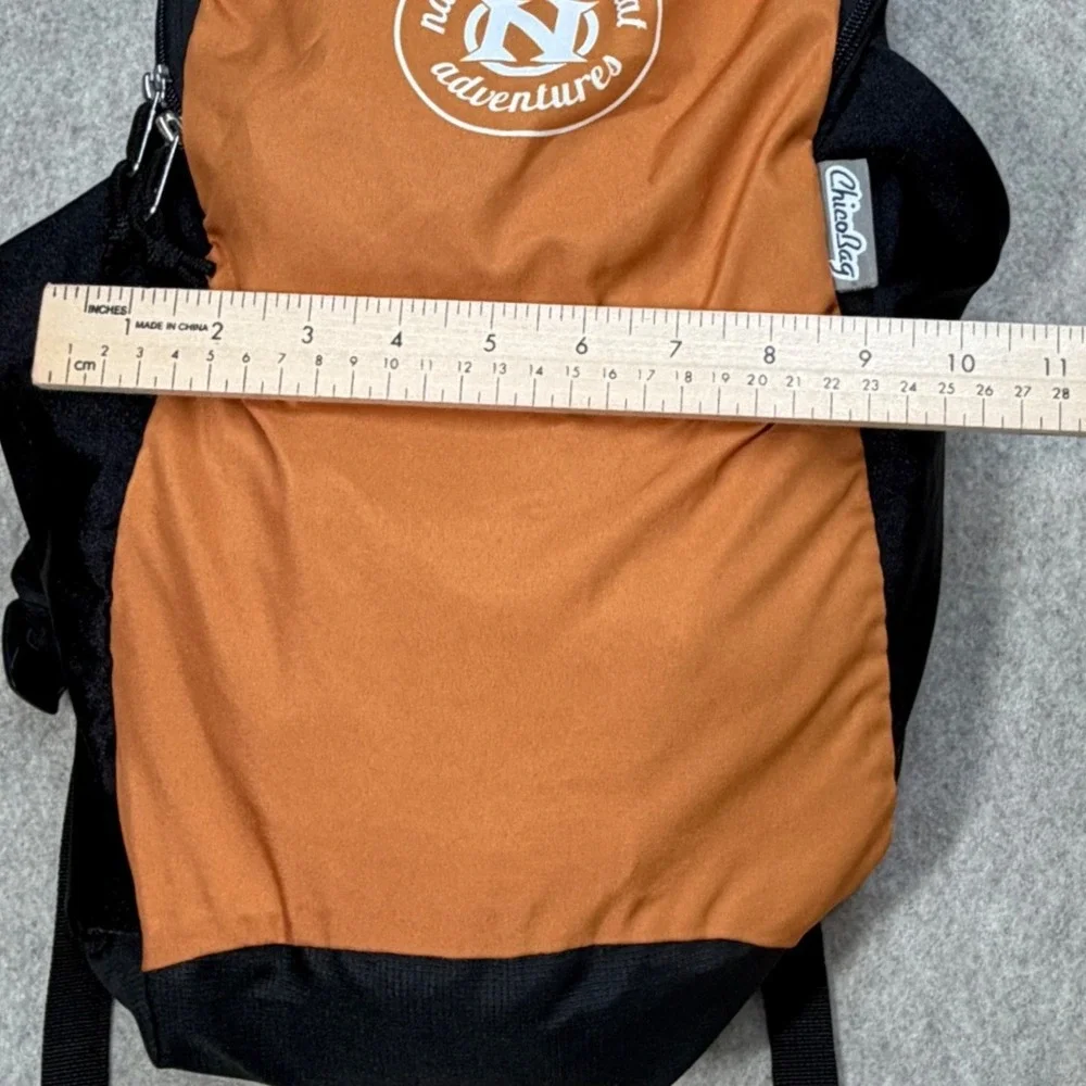 ChicoBag Natural Habitat Adventures Travel Pack Recycled Orange Black Backpack